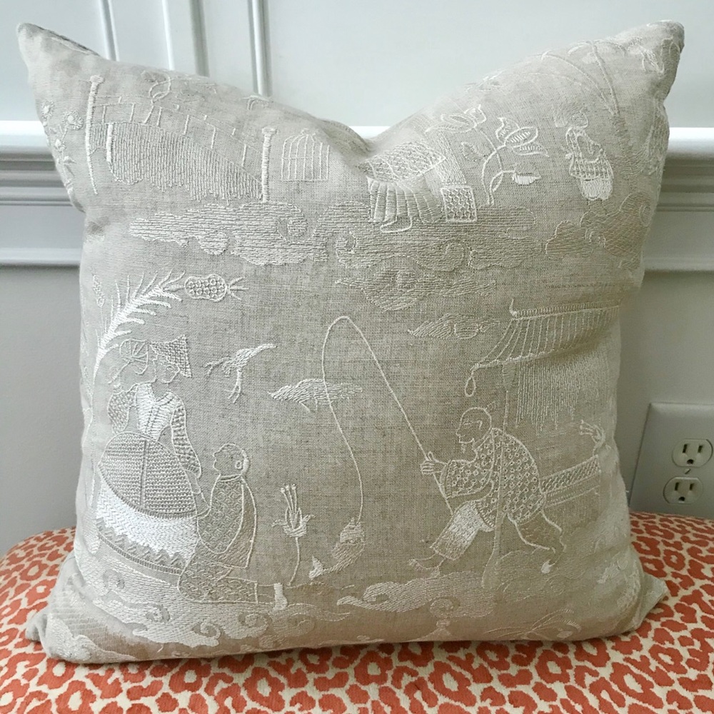 NWOT Custom Made Schumacher Pillow